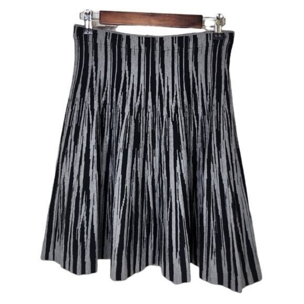 CARMEN by Carmen Marc Valvo Flare Knit Skirt